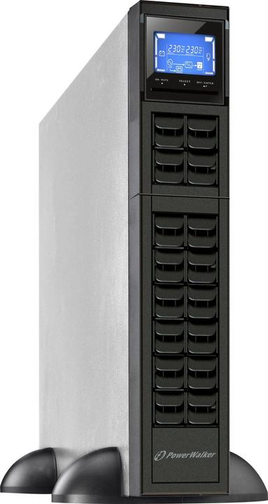 Actual product image Powerwalker VFI 2000 CRM LCD 2000VA / 1600W Online UPS Tower/Rack Dual Converter SNMP Slot (2000 VA, 1600 W, Online double converter UPS)