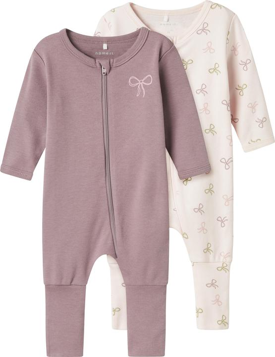 Actual product image Name it Nbfnightsuit 2p Zip Ff Pink Bow Noos (62)
