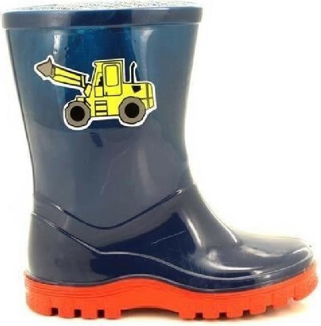 Produktbild Storm Wells Puddle Jungen Gummistiefel mit Bagger Motiv (25)