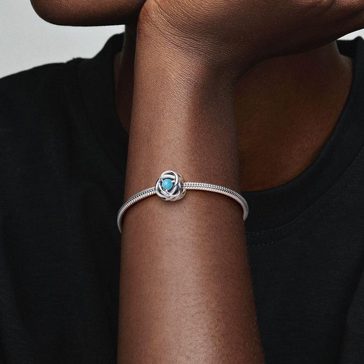Produktbild Pandora Dezember Geburtsstein Türkis Ewigkeitskreis Charm (Sterling Silber 925)