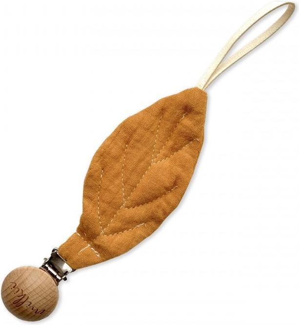 Image du produit Milkii Attache-sucette Leaf, Mustard Yellow