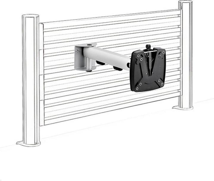 Actual product image Novus TSS support arm SlatWall silver-anthracite, 1-piece (Wall)
