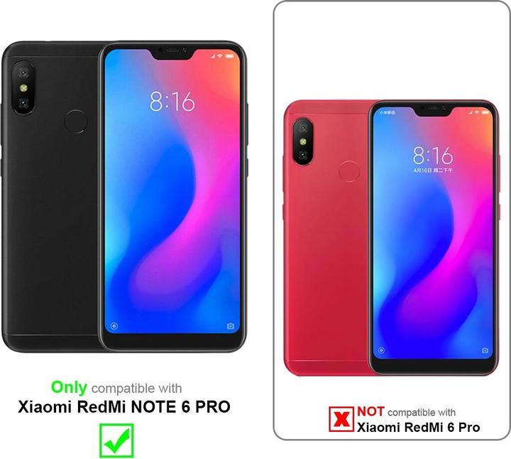 Actual product image Cadorabo Flower Book Cover (Xiaomi Redmi Note 6 Pro)