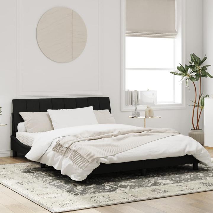 Actual product image VidaXL Bed frame with velvet headboard (160 x 200 cm)