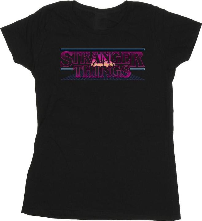 Immagine prodotto Netflix Stranger Things Retro Title Maglietta Donna (XXL)