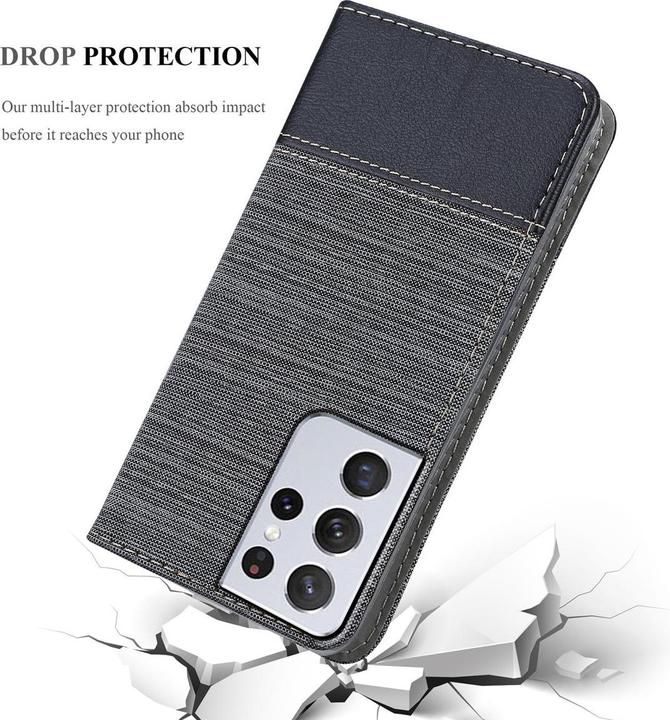Actual product image Cadorabo Book Jeans Optics Cover (Samsung Galaxy S21 Ultra)