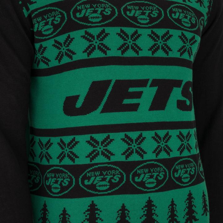 Produktbild Foco NFL Ugly Sweater XMAS Strick Pullover New York Jets - L (L)