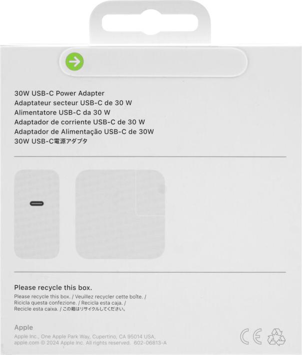 Actual product image Apple USB-C Power Adapter (30 W)