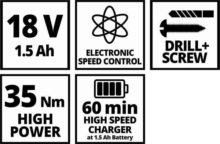Nutritional values and ingredients Einhell TC-CD 18/35 Li (Rechargeable battery operated)