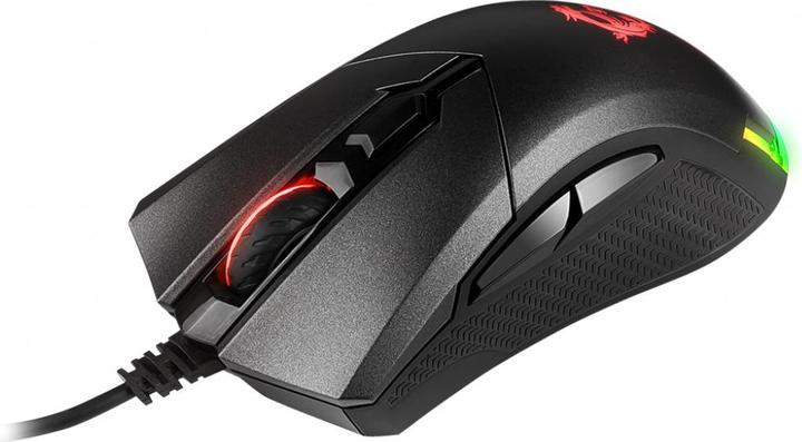 Image du produit MSI Souris de jeu légère et ergonomique Clutch GM50, capteur optique PMW-3330, avec RGB illuminati (Filaire)