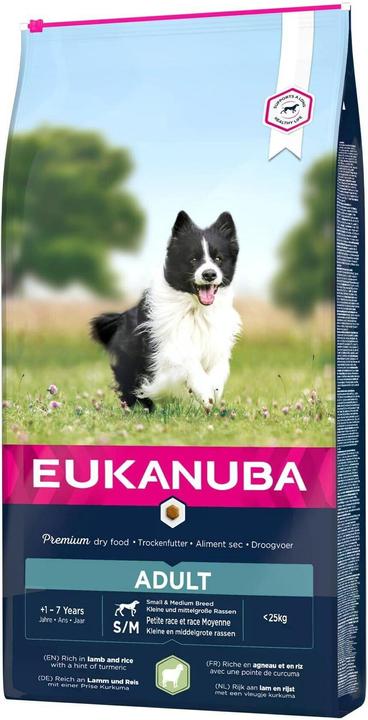 Produktbild Eukanuba Adult Small Medium Breed Lamm & Reis (Adult, 1 Stk., 12000 g)
