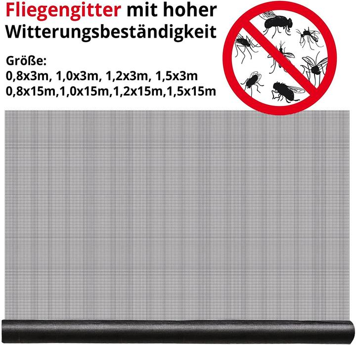 Actual product image Casa Pura Fly screen fibreglass with plastic coating 1.2x15 m