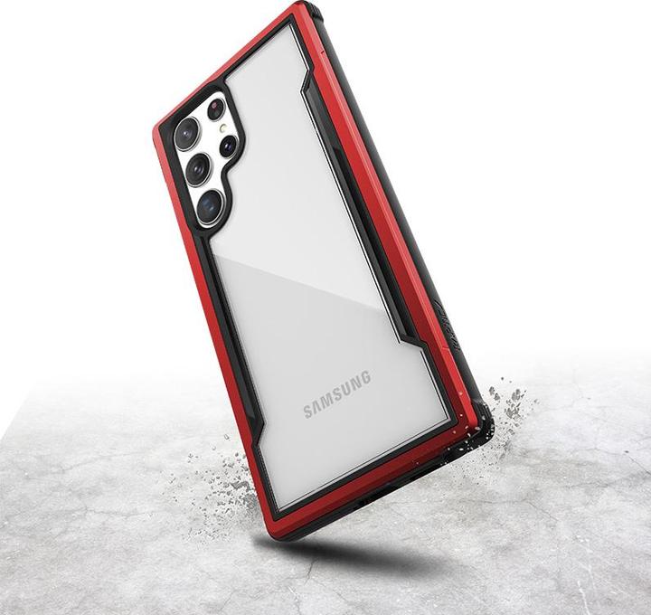 Actual product image X-Doria Raptic Shield Pro - Samsung Galaxy S22 Ultra 5G Case (antimicrobial protection) (Red) (Samsung Galaxy S22 Ultra)