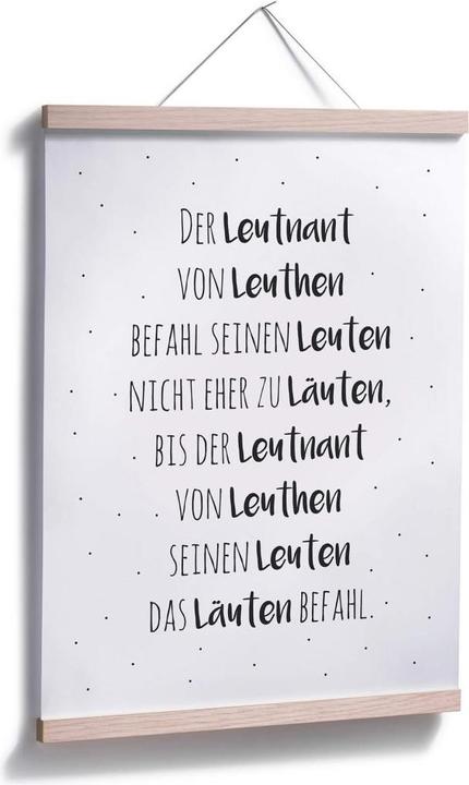 Immagine prodotto Trenddeko Scioglilingua - Il tenente von Leuthen (30 x 40 cm)