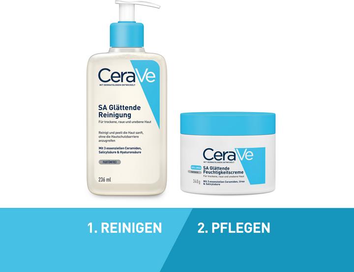 Produktbild CeraVe SA Urea Glättende Feuchtigkeitscreme (Körpercreme, 340 ml)