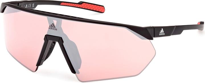 Actual product image adidas Women's SP0076 Cat. 2 (VLT 28%) (Mat Black, Matte Black Ink)