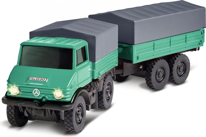 Image du produit Carson 1:87 MB Unimog forestier avec remorque 2.4G 100%RTR (RTR Prêt à fonctionner)