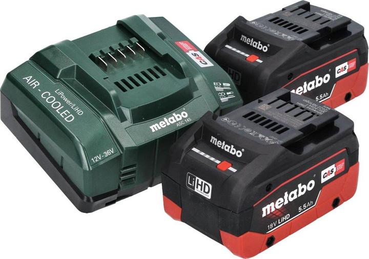 Produktbild Metabo AK 18 Multi Akku Kompressor 18 V 11 bar + 2x Akku 5,5 Ah + Ladegerät (0 l)