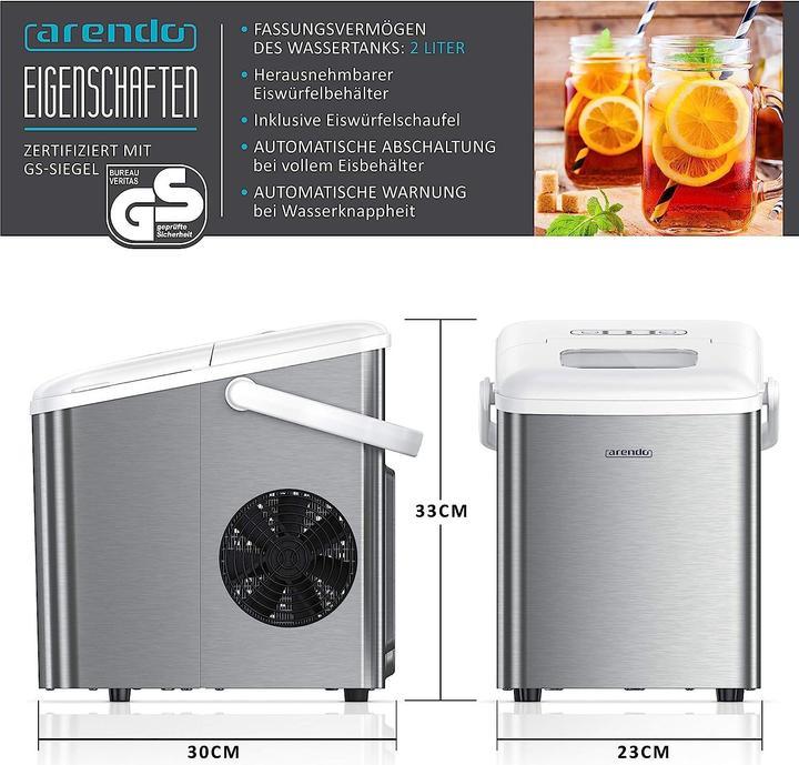 Actual product image Arendo Eiswürfelmaschine