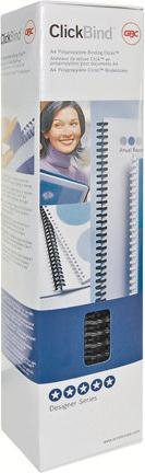 Actual product image GBC Plastic binding spines ClickBind
