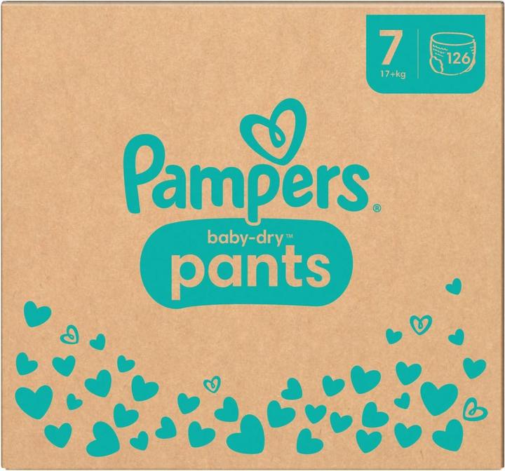 Immagine prodotto Pampers Baby-Dry Pants (Dimensione 7, Pacco mensile, 126 Pezzo/i)