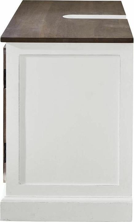 Produktbild Loberon Waschbeckenunterschrank Farmington weiss/braun