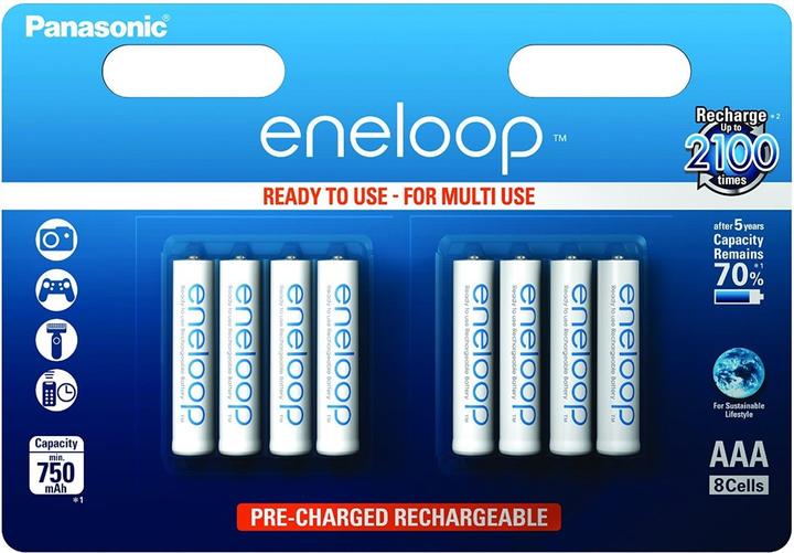 Image du produit Panasonic eneloop (8 pcs, AAA, 750 mAh)