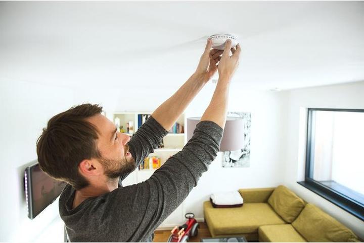 Actual product image Abus Smartvest wireless smoke and heat alarms