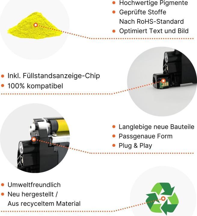 Immagine prodotto Hermex Toner compatibile per HP Color LaserJet 2500L (Y)