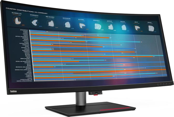 Produktbild Lenovo ThinkVision P40w-20 (5120 x 2160 Pixel, 39.70")