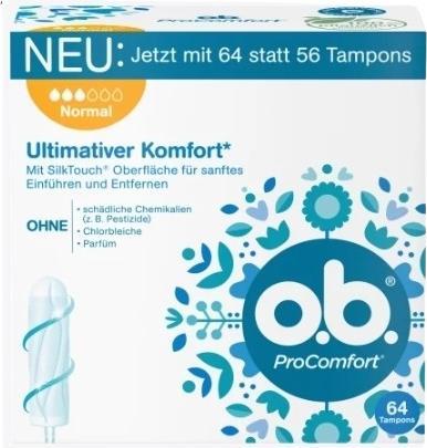 Actual product image o.b. Pro Comfort Normal (64 x, Regular)