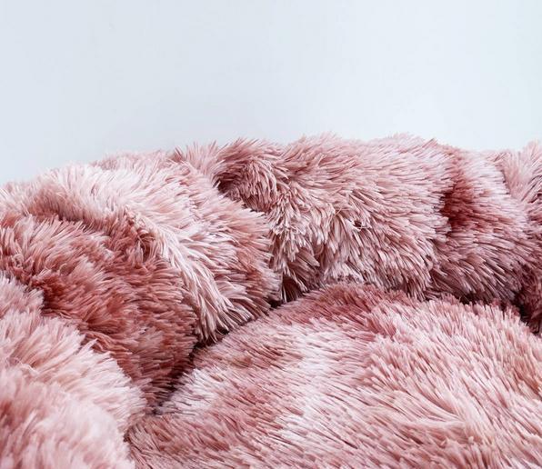 Image du produit Duvoplus Corbeille donut en fourrure, Ã˜80x35cm, rose (Chat, Chien)
