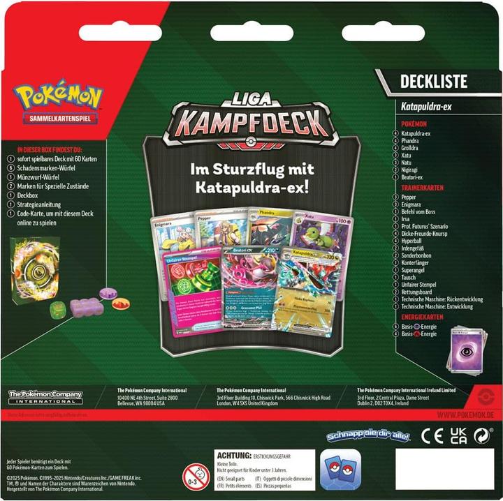 Produktbild Pokémon Katapuldra-ex Liga-Kampfdeck (Deutsch, Deck)
