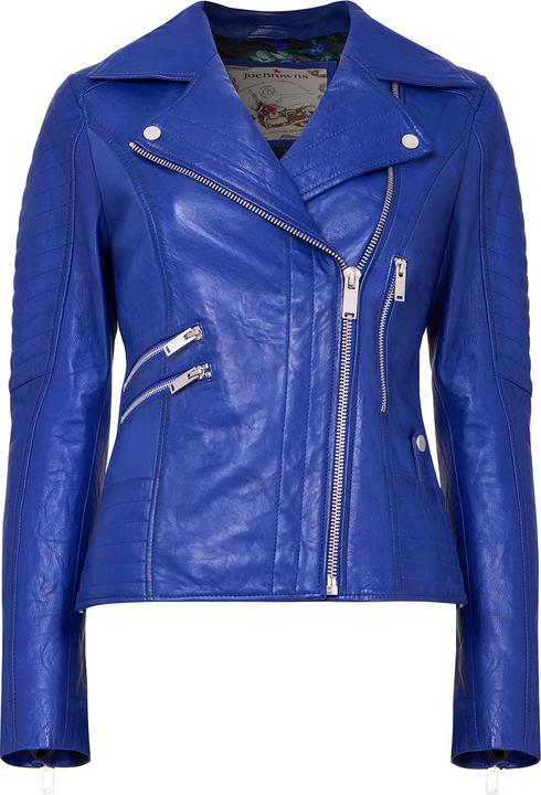 Actual product image Joe Browns Double Zip Leather Biker Jacket (42)