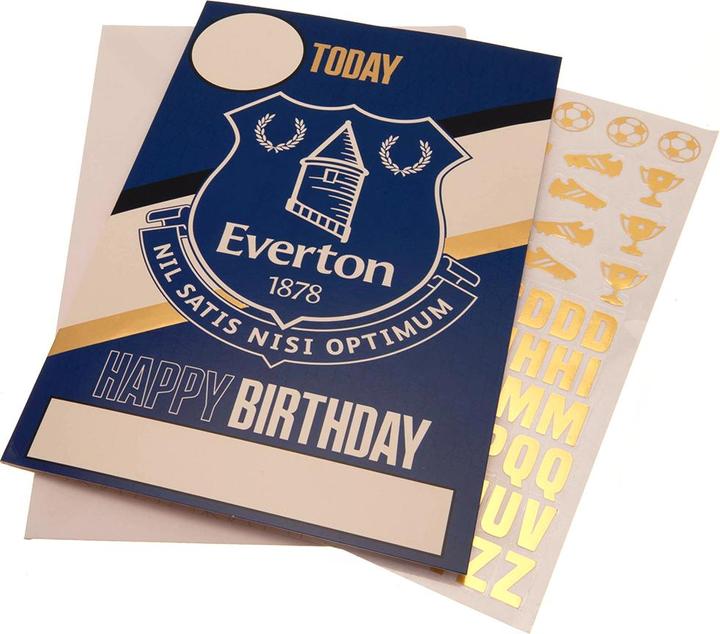 Image du produit Everton FC - Carte d'anniversaire avec autocollants (1 pcs)