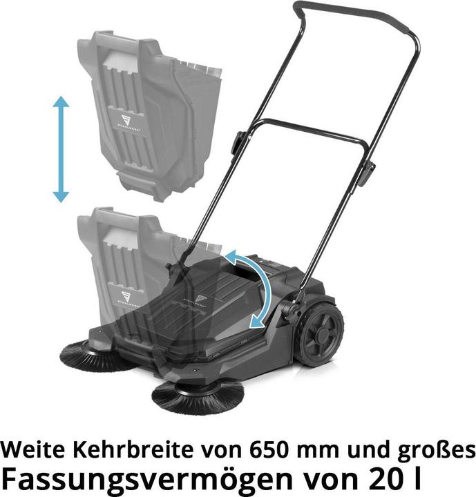 Immagine prodotto Stahlwerk Spazzatrice SL-20 ST con larghezza di spazzamento di 650 mm e capacità di 20 litri
