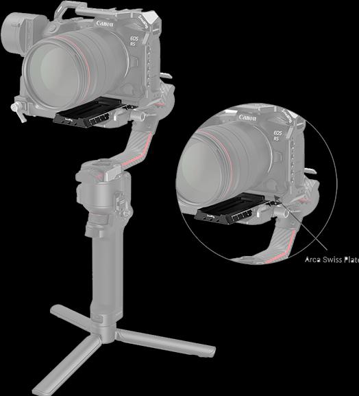 Image du produit SmallRig Platine quick-release (Arca/Manfrotto) pour DJI RS 2 et DJI RSC 2 - 3061 (Plaque de montage Gimbal)