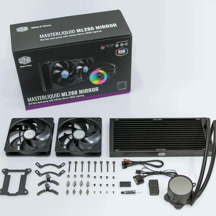 Actual product image Cooler Master Procesorius CPU Vanduo cooling MasterLiquid ML280 Mirror RGB