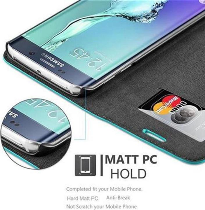 Actual product image Cadorabo Book Invisible Magnet Cover (Samsung Galaxy S6 Edge)