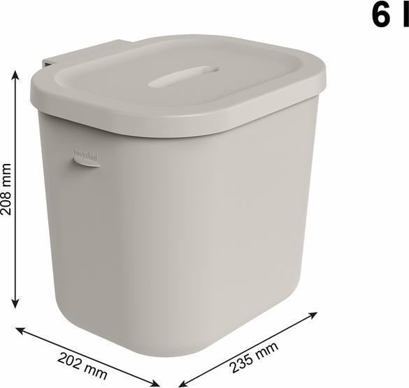 Actual product image Rotho Babydesign Windeleimer KAYO 6 l Cappuccino