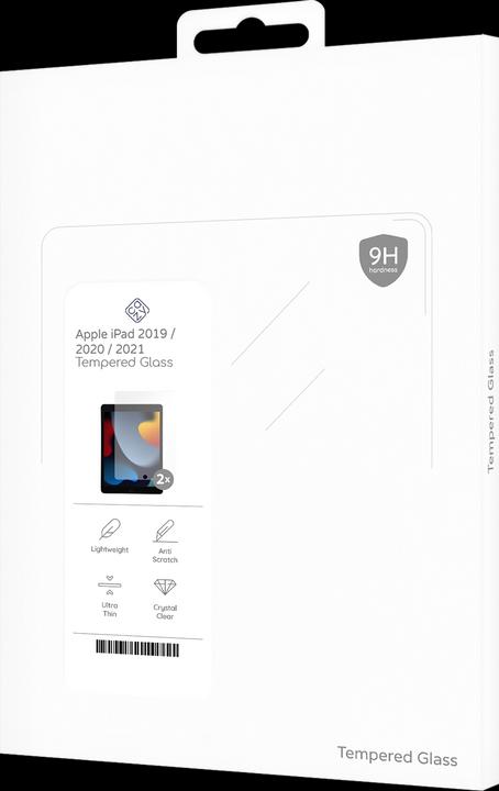 Actual product image Cazy Protective glass compatible with iPad 2021 (9th Gen)/2020 (8th Gen)/iPad 2019 (7th Gen) screen (2 Piece, iPad 2021 (9th Gen), iPad 2020 (8. Gen), iPad 2019 (7th gene))