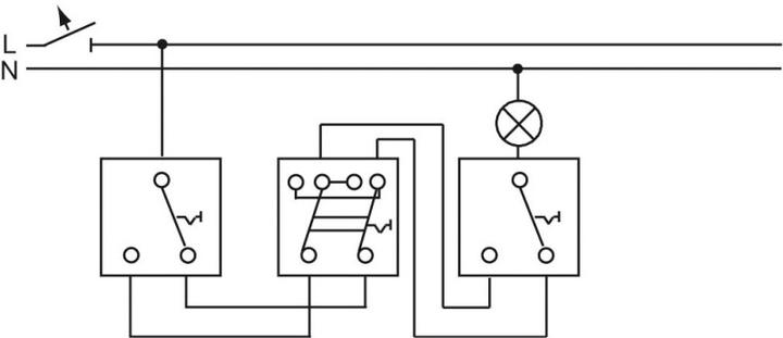 Actual product image Busch-Jaeger Cross switch 2000/7US 2000/7US (1012-0-1093)