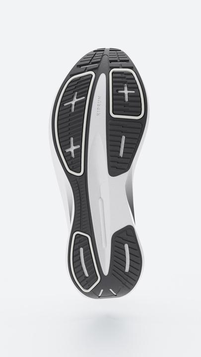 Actual product image Kiprun Laufschuhe Herren - Cushion 500 weiss/schwarz (47)