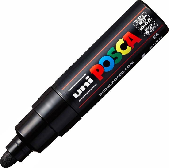 Actual product image Posca Marker PC-7M round tip (Black, 5.50 mm, 1 x)