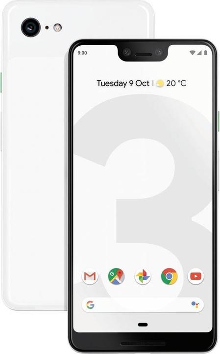 Immagine prodotto Google Pixel 3 XL (128 GB, Cleary Bianco, 6.30", SIM singola, 12.20 Mpx, 4G)