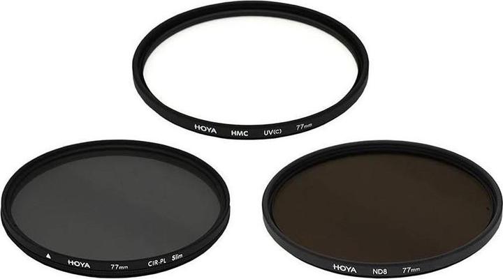 Image du produit Hoya Digital Filter Kit II (UV, CIR-PL & ND8) Filterset (40.50 mm, Filtre gris neutre, Filtre polarisant, Filtre UV)