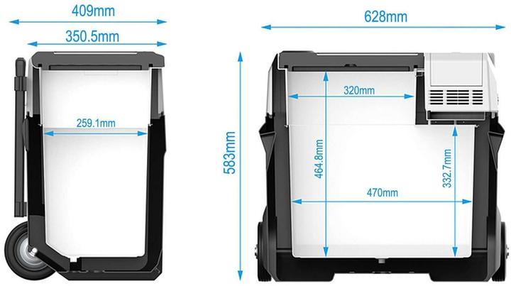 Produktbild Koor Kompressor-Kühlbox ACUX-R 50 mit Powerbank (50 l)