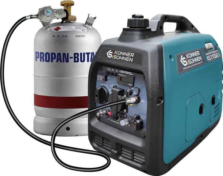 Könner & Söhnen Petrol Inverter Generator KS 2100iG S, Blue 3100 (3100 W)