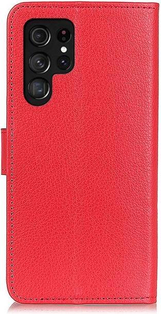 Actual product image MU Classic Litchi Leather Bookcover Series (Samsung Galaxy S22 Ultra)