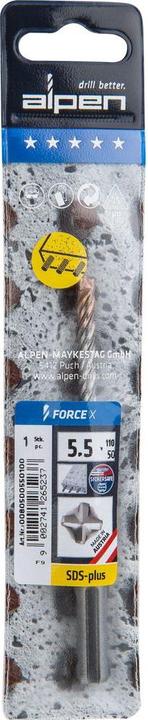 Actual product image Alpen SDSplus hammer drill FORCE cutting (5.5 mm)